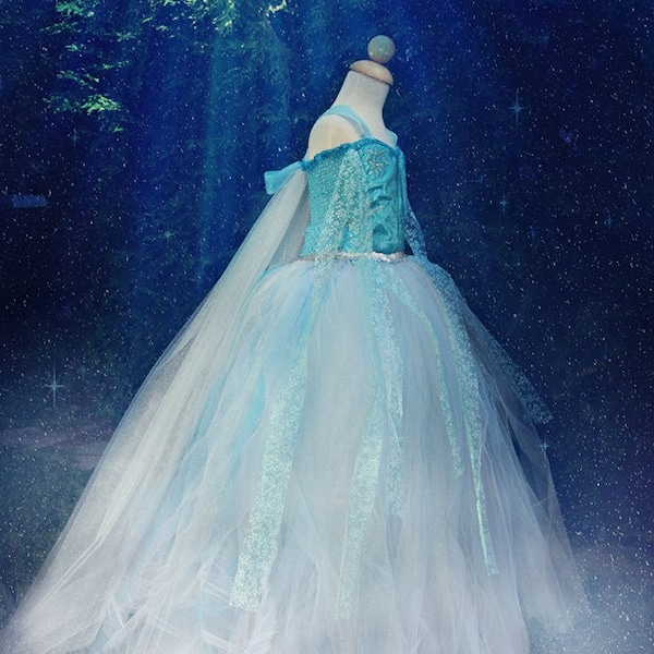 Elsa Frozen inspired Costume Gown