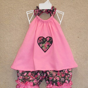 Halter Swing Top & Bloomer Style Shorts Set