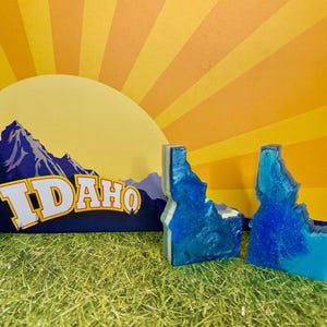 Idaho State Bar Seife, Idaho Geschenk Seife, Idaho Souvenir, Idaho Geschenk, Souvenir Seifenbar, individuell hergestellt, personalisierte Duftfarben