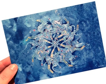 Postcard "PURNIMA" (full moon)