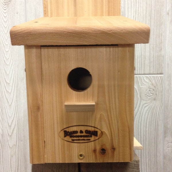 Chickadee & Nuthatch Nest Box Bird House