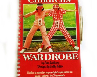 Vintage Sally Tuffin designs for children's clothes, instructions with paper patters, published by the BBC in 1978
