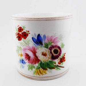 A pretty Victorian china Mug hand painted with flowers