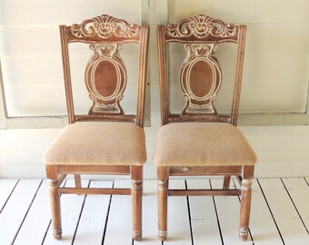 Carved Wood Chair Etsy