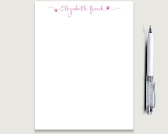 Personalized notepad| Lined or Blank notepad| Stationery gift| Stationery for women |Modern notepads gift for co-worker