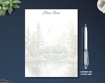 Notepad personalized custom stationery for men