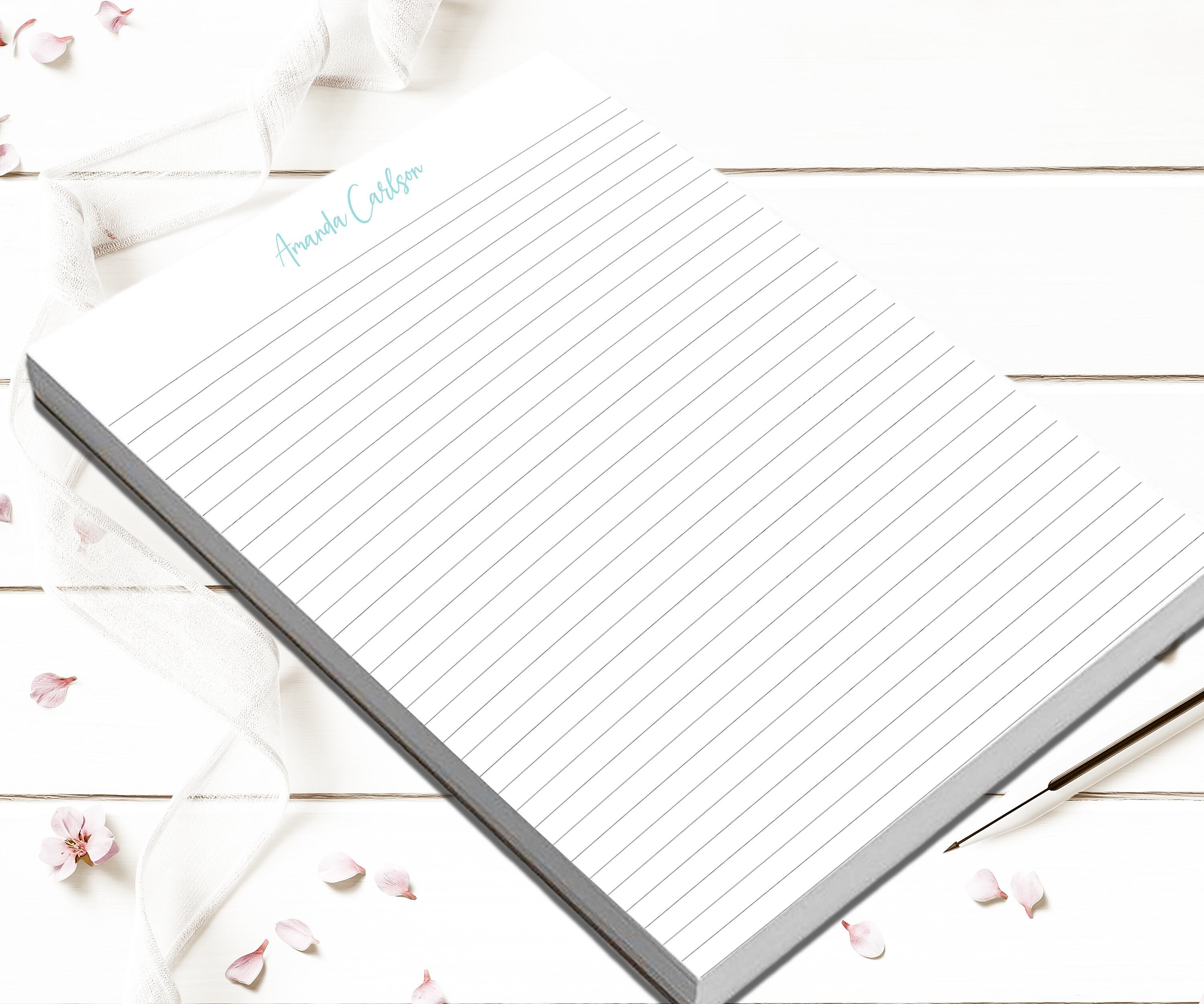 Notepad Personalized Great Writing Paper 50 Sheets Choose to Etsy