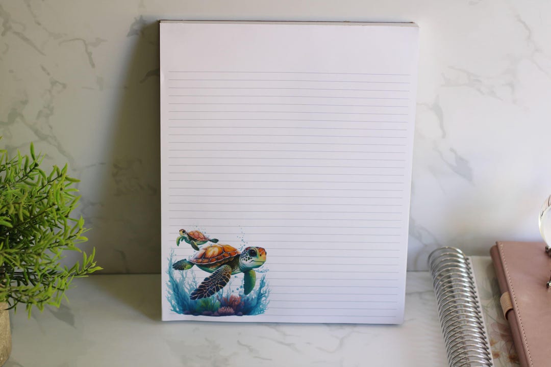 Cute Stationery Paper Personalize This Adorable Sea Turtle Notepad for ...
