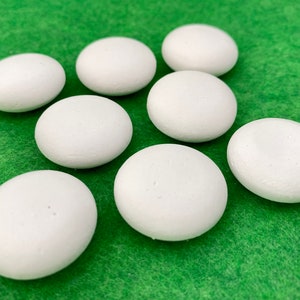Paintable Pebble Blanks, Set of 8 Mini Hand-Casted Plaster Stones for Dot Painting & Mindful Art