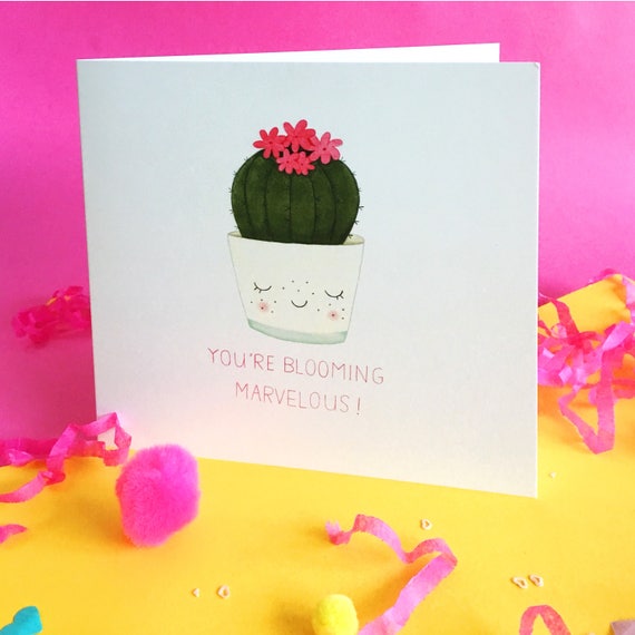 You're Blooming Marvellous Card -  UK
