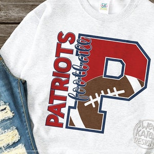 Patriots, football, SVG dxf, eps, Cricut cut file, Silhouette cut file, JPG, PNG, htv, Scrapbook Die Cut, patriot, Sweet Kate Designs