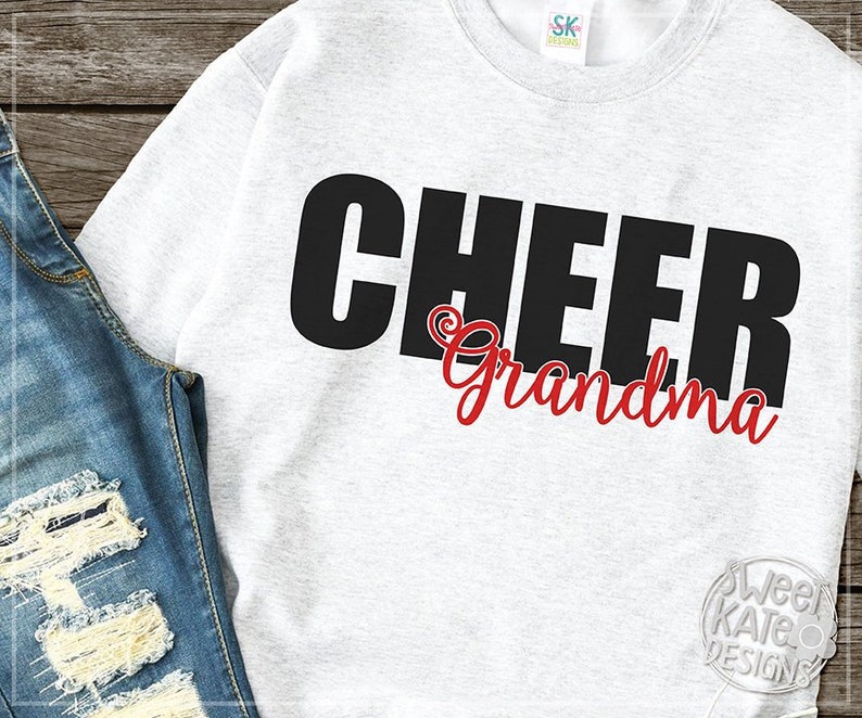 Download Cheer Grandma SVG Cheerleader dxf eps JPG PNG Scrapbook | Etsy