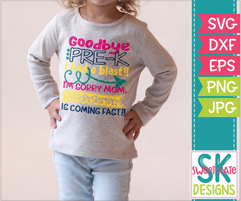 Download Goodbye Pre-K PreK SVG JPG PNG Scrapbook Die Cut Heat ...