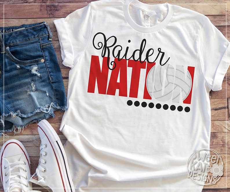 Raider Nation SVG Bundle, football, soccer, volleyball, baseball, tennis, cheer, htv, cricut svg, silhouette cut file, Sweet Kate Designs image 6