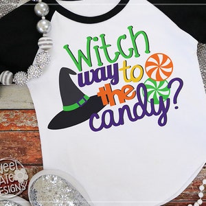 Witch Way to the Candy SVG Dxf EPS Png JPG Htv - Etsy