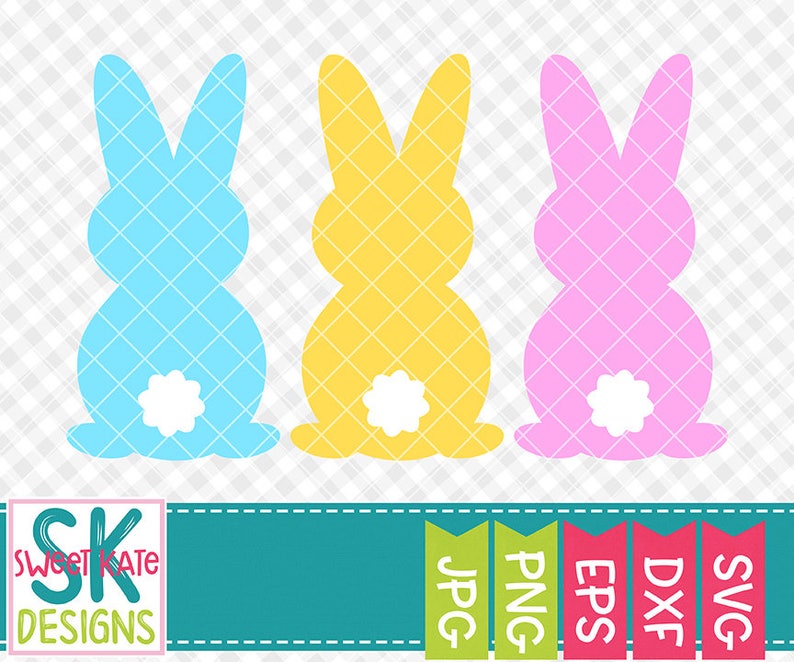 Download Three Bunnies SVG Easter svg Heat Transfer Vinyl cut file ...