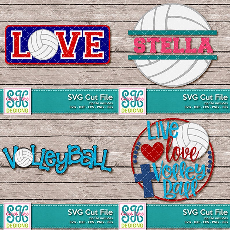 Download Cheer Softball Volleyball Sports Bundle SVG dxf EPS png ...