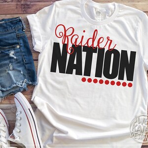 Raider Nation SVG Bundle, football, soccer, volleyball, baseball, tennis, cheer, htv, cricut svg, silhouette cut file, Sweet Kate Designs image 4