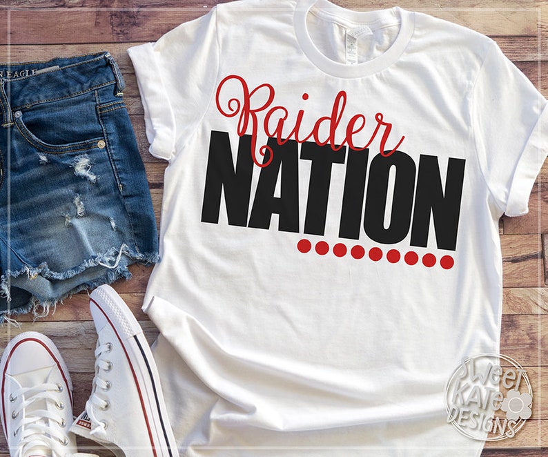 Raider Nation SVG Bundle, football, soccer, volleyball, baseball, tennis, cheer, htv, cricut svg, silhouette cut file, Sweet Kate Designs image 4