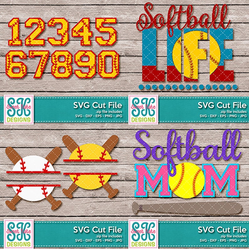 Download Cheer Softball Volleyball Sports Bundle SVG dxf EPS png ...