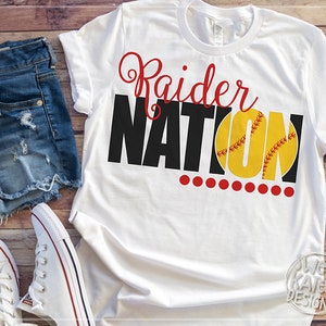 Raider Nation SVG Bundle, football, soccer, volleyball, baseball, tennis, cheer, htv, cricut svg, silhouette cut file, Sweet Kate Designs image 8