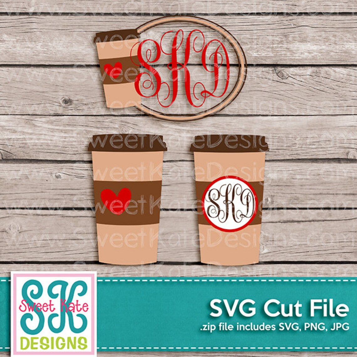 Travel Coffee Mug Monogram SVG JPG PNG scrapbook Die Cut Heat Etsy