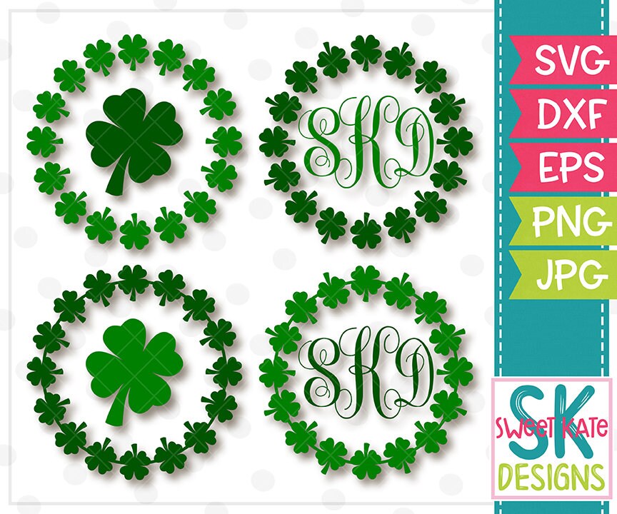 Download Clover Svg Monogram Svg Heat Transfer Vinyl Svg Cricut Svg Etsy