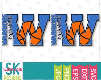 Warriors svg, basketball, SVG dxf, eps, Cricut cut file, Silhouette cut file, JPG, PNG, htv, Scrapbook Die Cut, warrior, Sweet Kate Designs