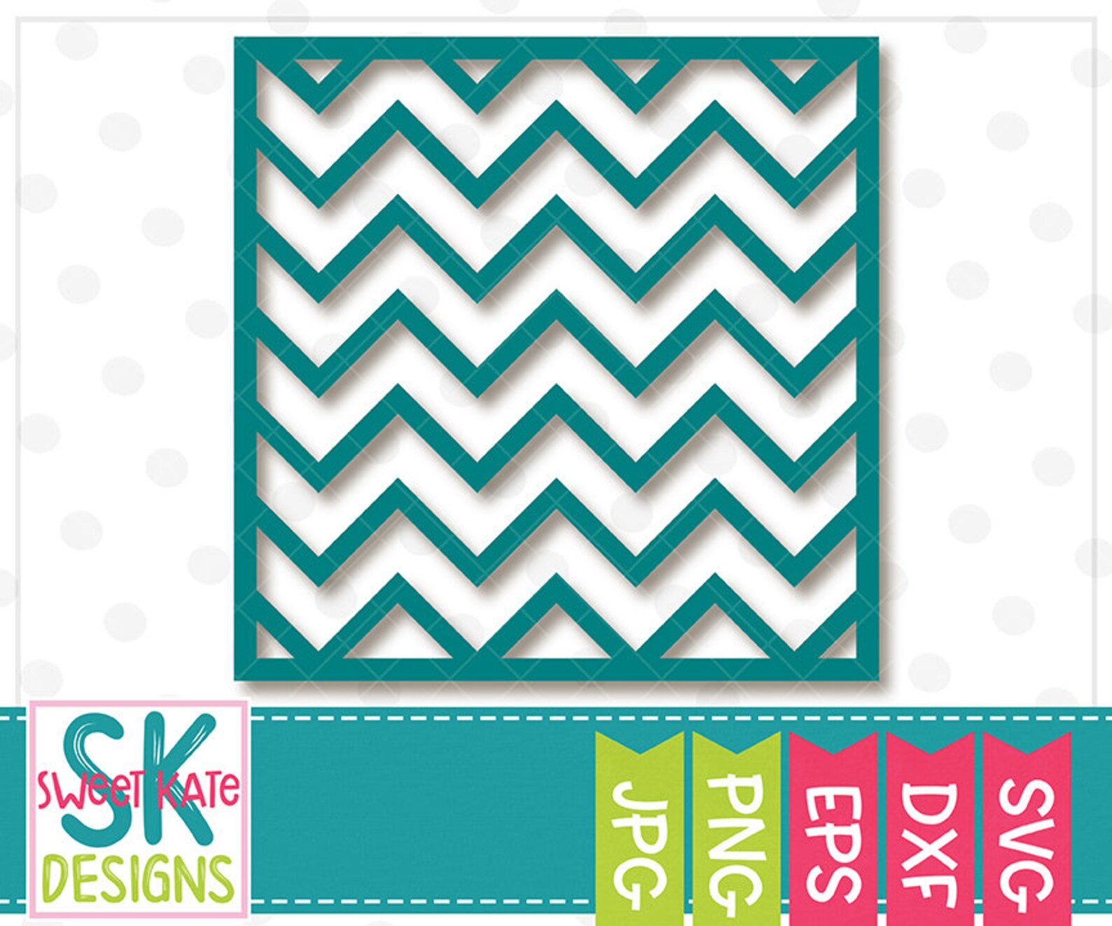 Square Chevron Overlay SVG Dxf Eps JPG PNG Scrapbook Die Etsy