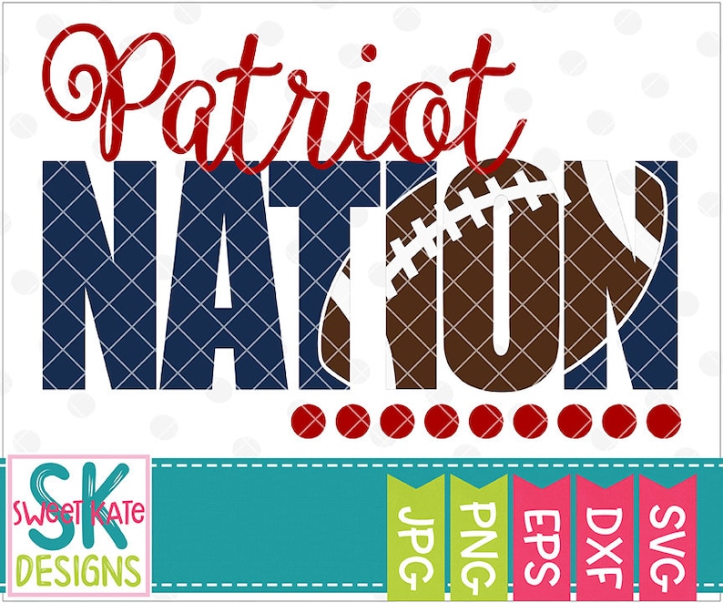 Download Patriot Nation svg Football SVG htv Heat Transfer Vinyl | Etsy