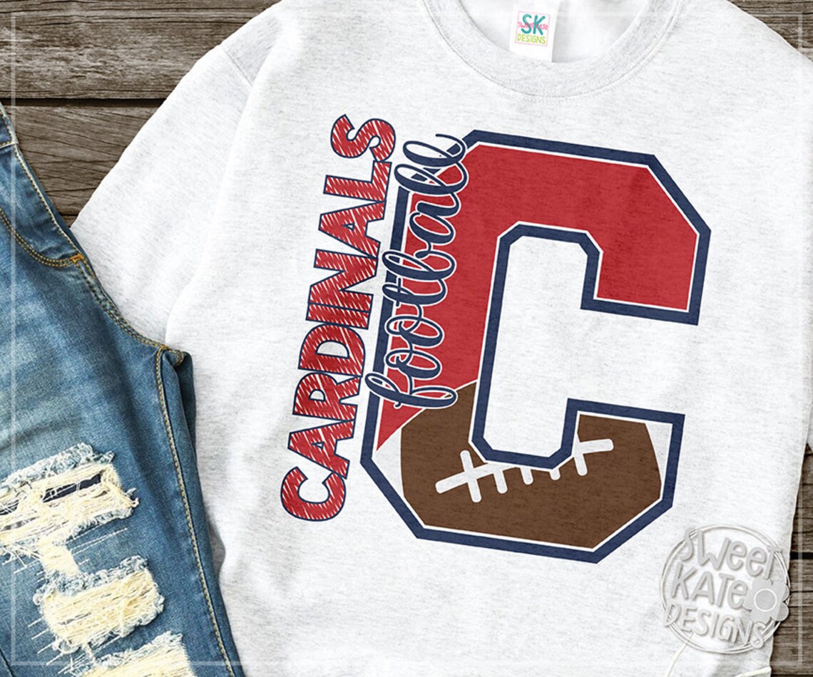 Cardinals Svg Football SVG Dxf Eps Cricut Cut File Etsy