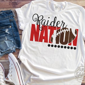 Raider Nation SVG Bundle, football, soccer, volleyball, baseball, tennis, cheer, htv, cricut svg, silhouette cut file, Sweet Kate Designs image 3