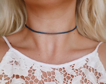 Kyanite Necklace Choker Handmade Queen of the Nile