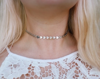 Stainless Steel Sea Shell Chain Choker Necklace
