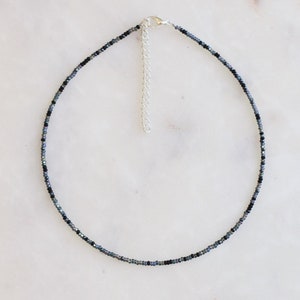 Midnight Seed Beaded Choker Necklace image 3