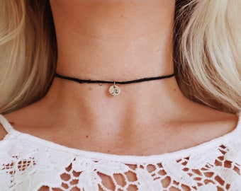 Tiny Wave Hemp Choker Necklace