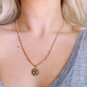 Coral Moon Necklace