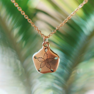 Dainty Golden Sand Dollar Necklace
