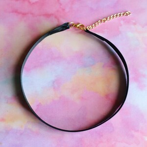 Simple Black Satin Ribbon Choker Necklace, 90s Choker, Handmade, Boho ...