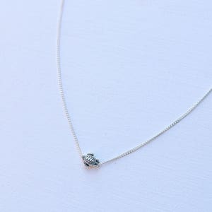 Sierlijke zilveren zeeschildpadketting, strandsieraden, handgemaakte ketting