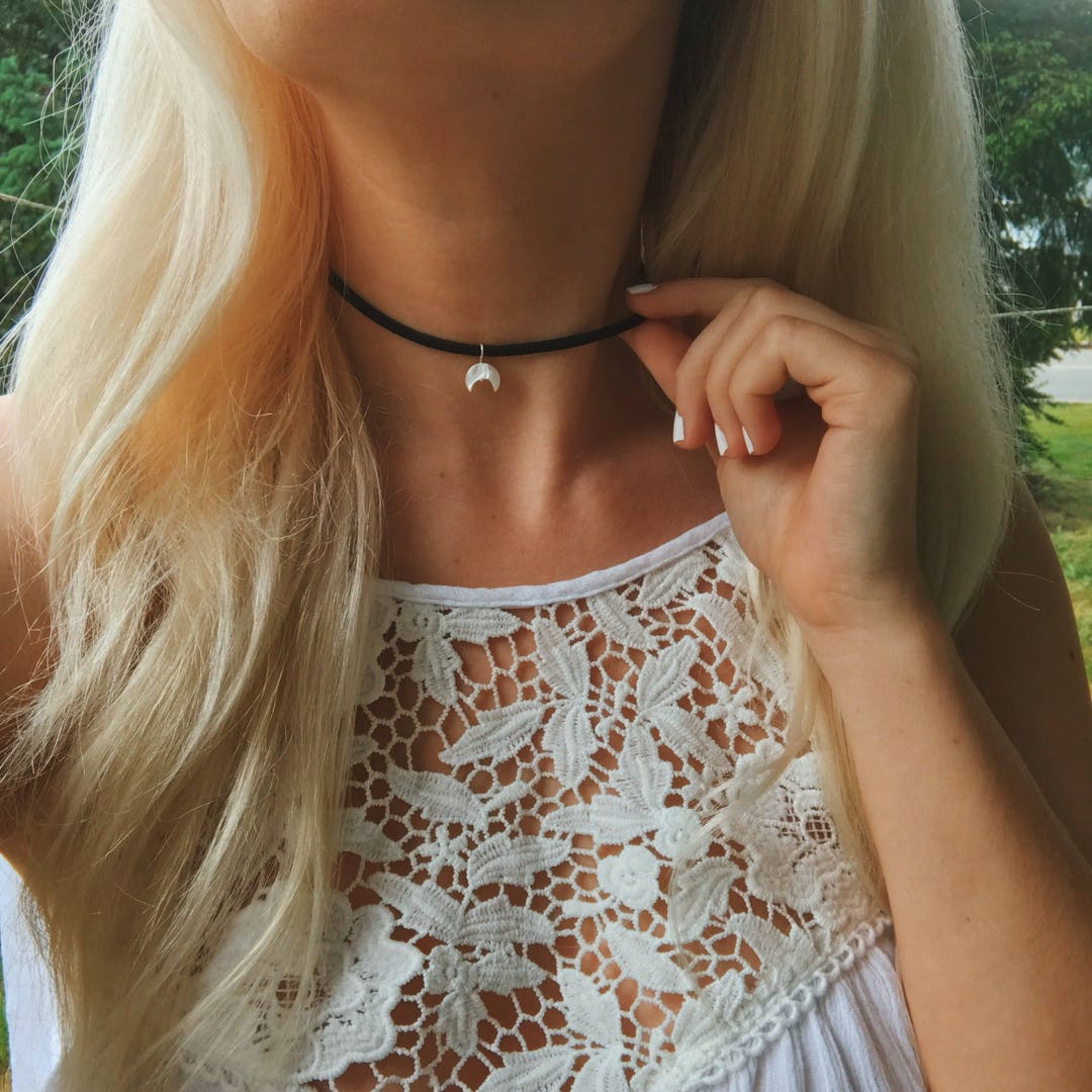 ★MIDNIGHT MOMENT.★ suede mix necklace 33