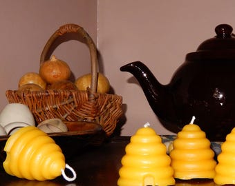 Beewax Votive Candles Set of 6