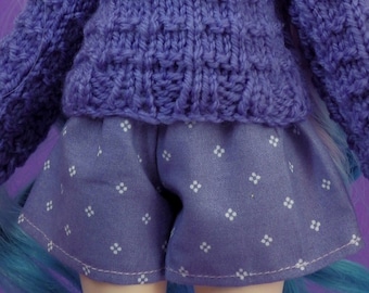 BJD 1/4 Slim-MSD/ Minifee lila shorts