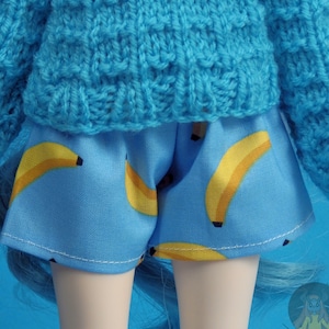 BJD 1/4 Slim-MSD/ Minifee blue banana shorts
