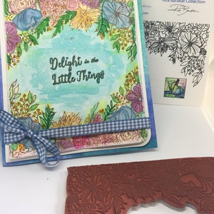 Floral stamp, flower stamp, background stamp, flowers