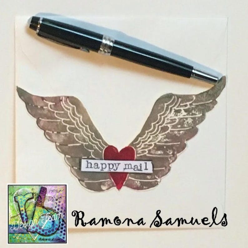 Rita Barakat, heart wing stamp, ArtFoamies, stamp, foam stamp , heart stamps, wing stamps image 7