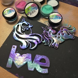 Embossing powder - Fairy Wings, iridescant, magical, fairy, stamping, Emerald Creek