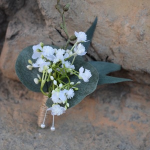 Grooms Boutonniere, Wedding Boutonniere, Mens Boutonniere, Thistle Boutonniere, Rose Boutonniere image 9