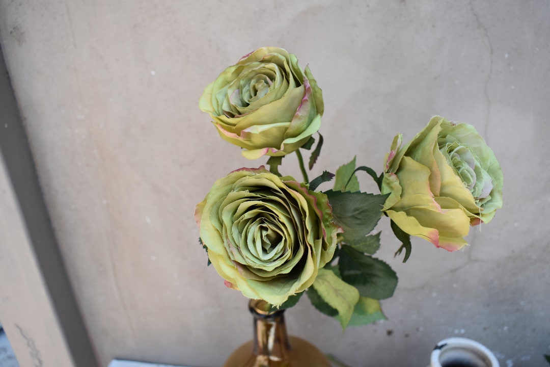 Faux Flower Stem, DIY Flowers, Silk Flowers, Fake Flower Stem, Open