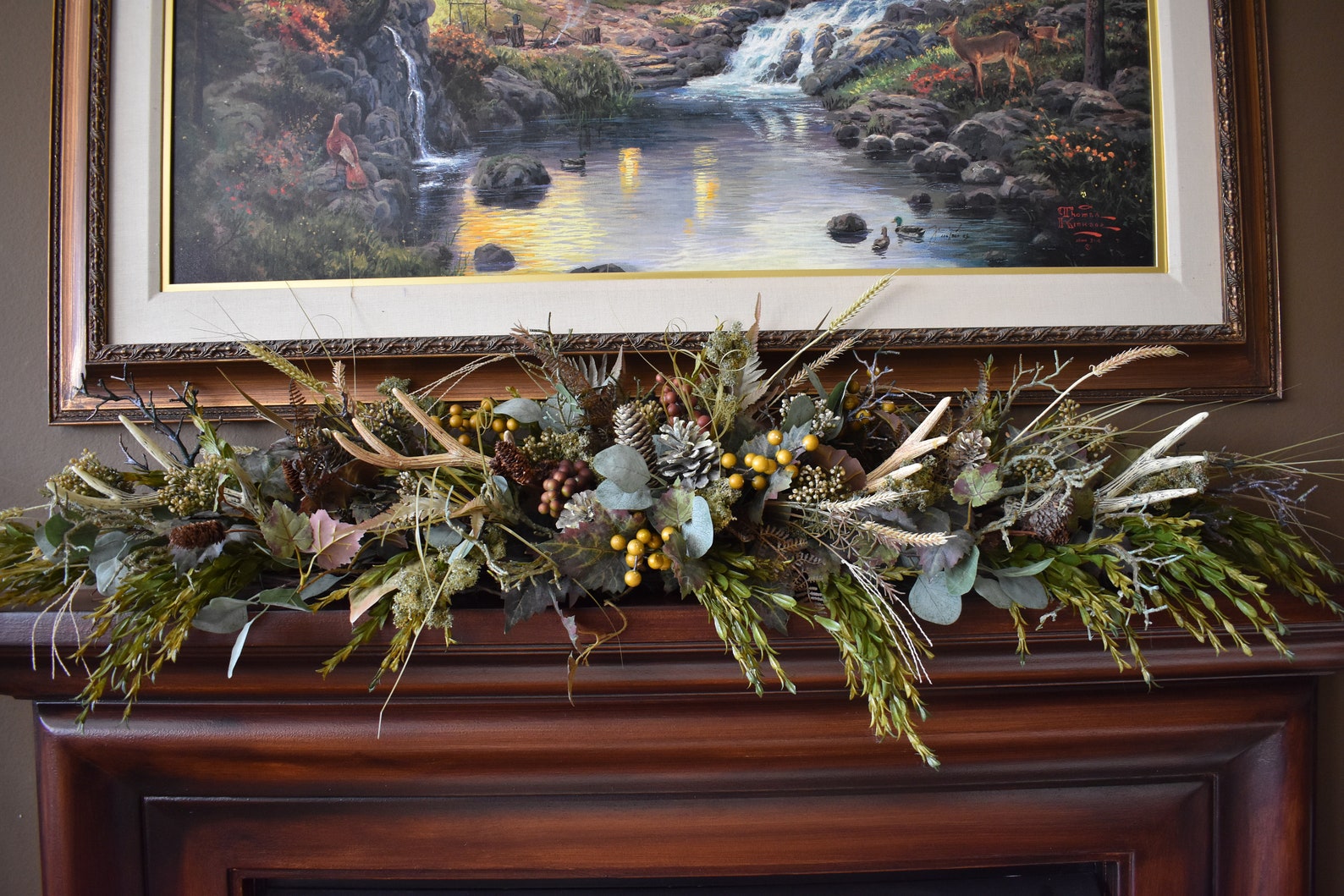 Antler Wedding Arch Fall Mantle Garland Fall Wedding Arch | Etsy